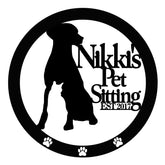 Custom Dog And Cat Logo Sign Decorations